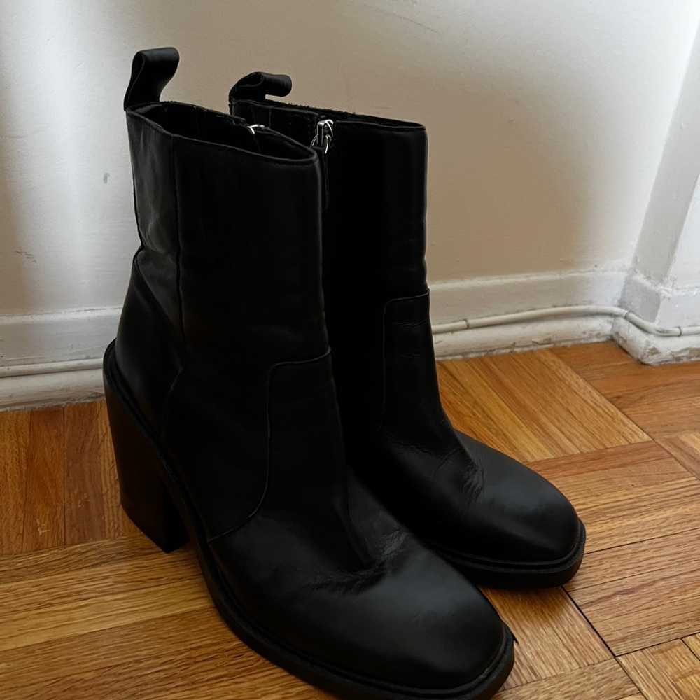 Steve Madden Lina Black Heeled Boots
